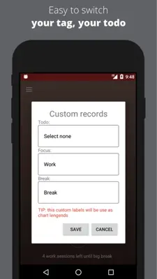 Pomodoro Smart Timer - A Productivity Timer App android App screenshot 2